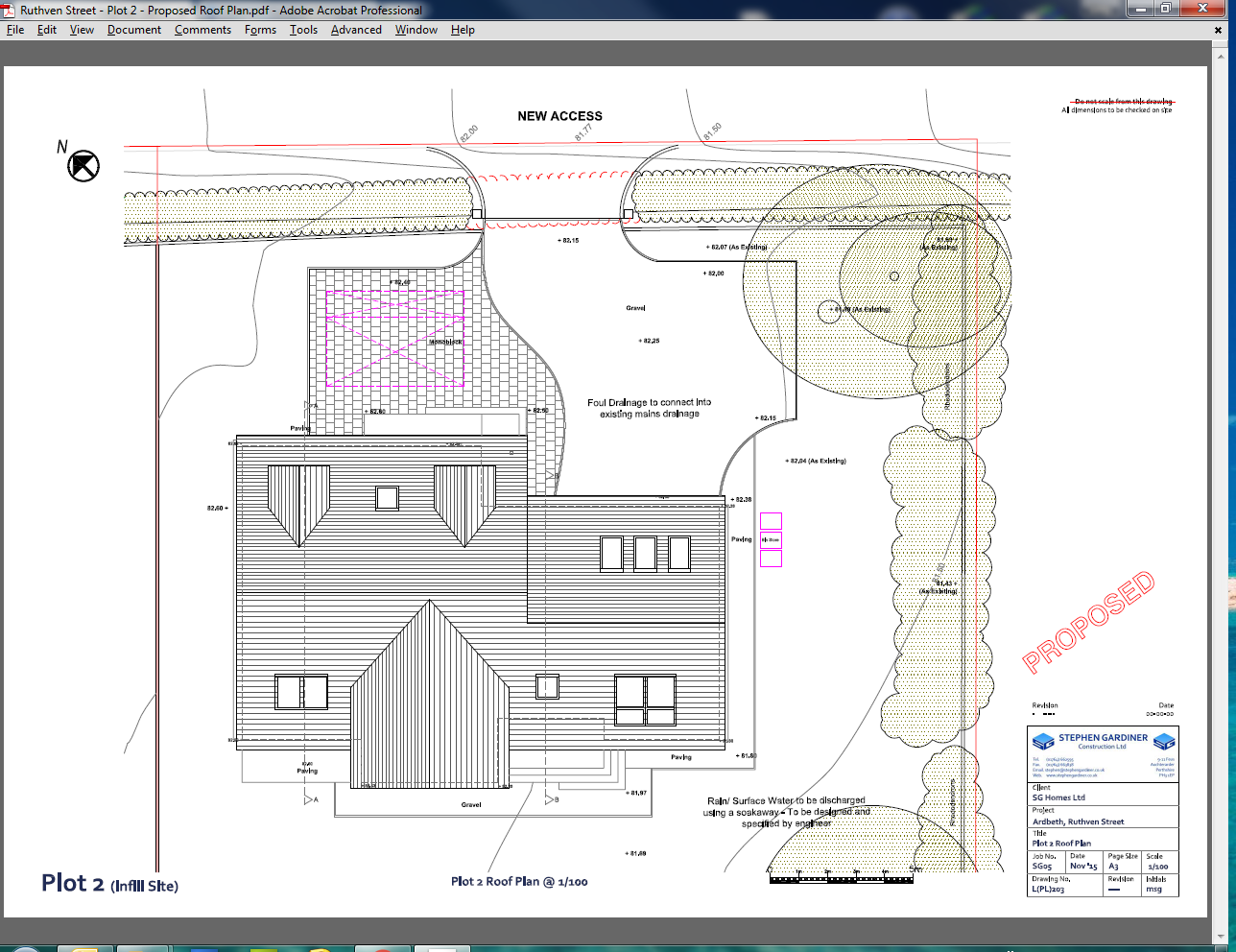 Proposed Roof Plan